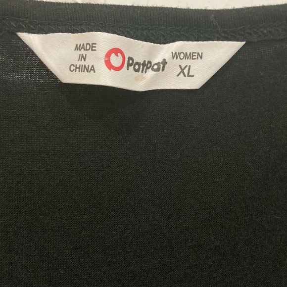 Pat Pat size XL casual black top white butterfly skirt multi color casual dress - Picture 6 of 10